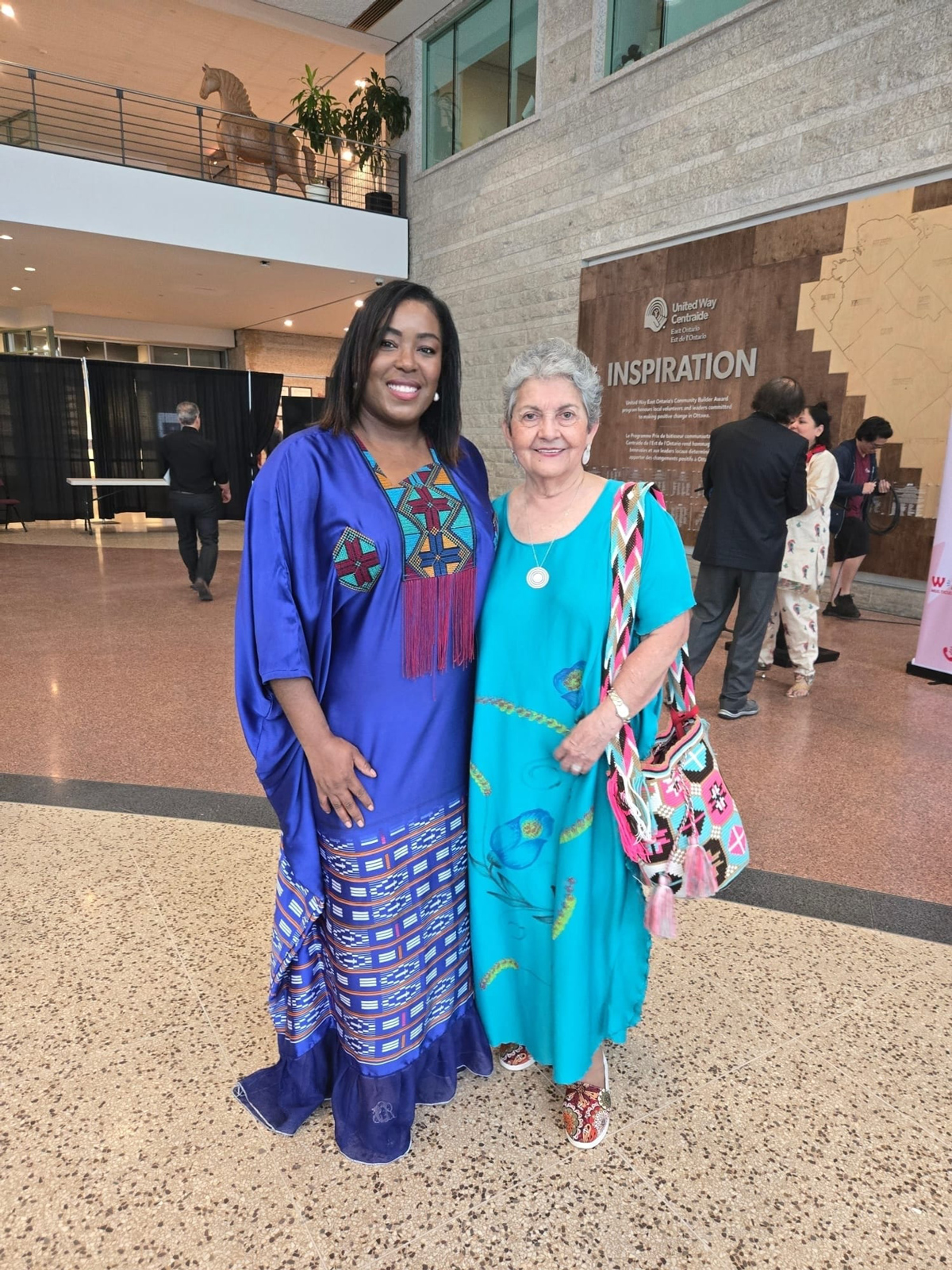 Yvette Ashiri with seniors — valued members of Ward 1