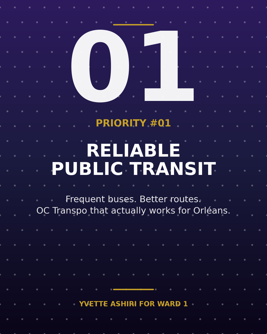 Priority 1: Reliable Public Transit