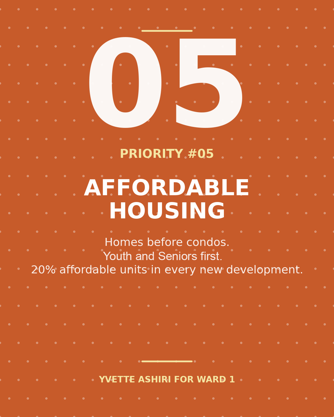 Priority 5: Affordable Housing